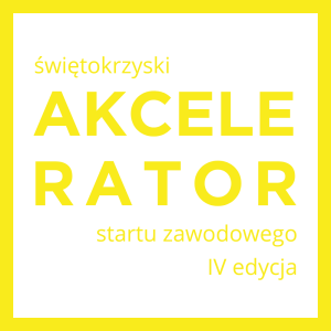 Logo Świętokrzyski Akcelerator Startu Zawodowego IV Edycja